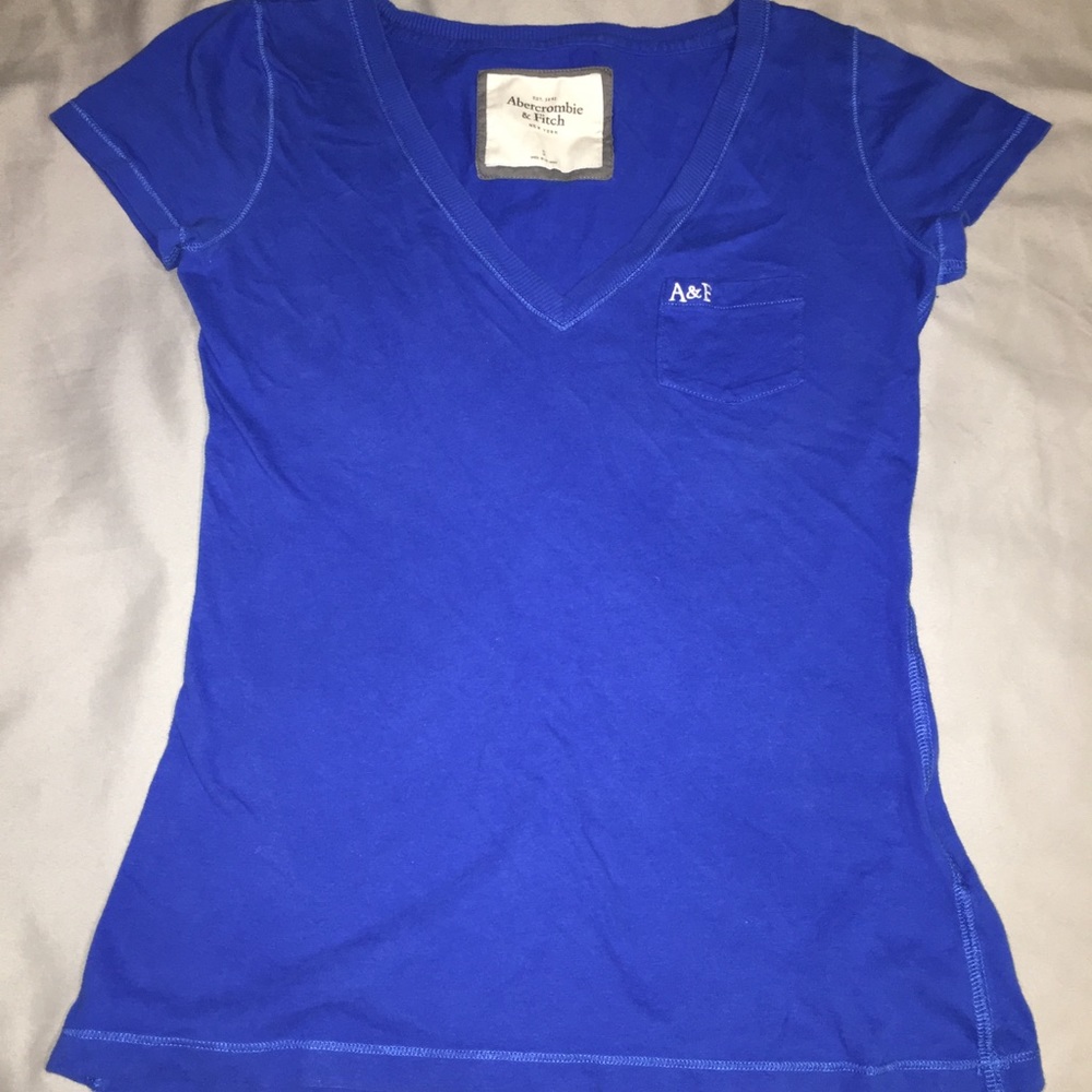Royal blue short sleeve shirt from Abercrombie